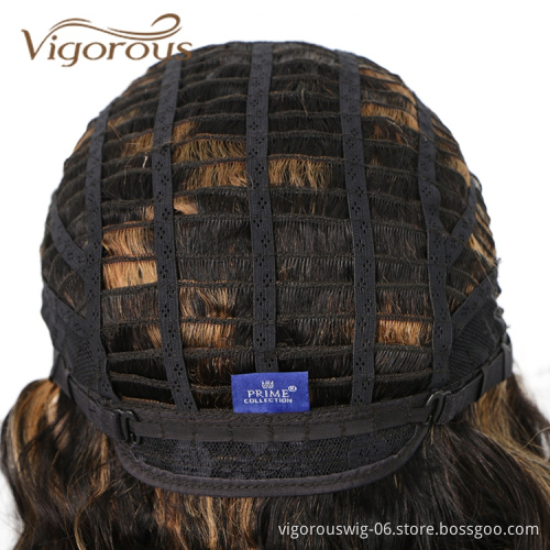 Vigorous Latest Ombre Vendors Short Bob For Women Water Wave Cheap Brazilian Highlight Blonde Wet Curls Human Hair Wig